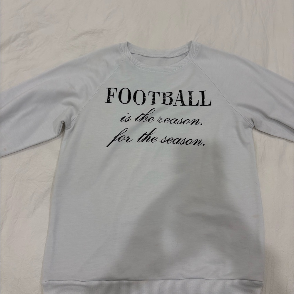 Gray Football Print Men's Sweater